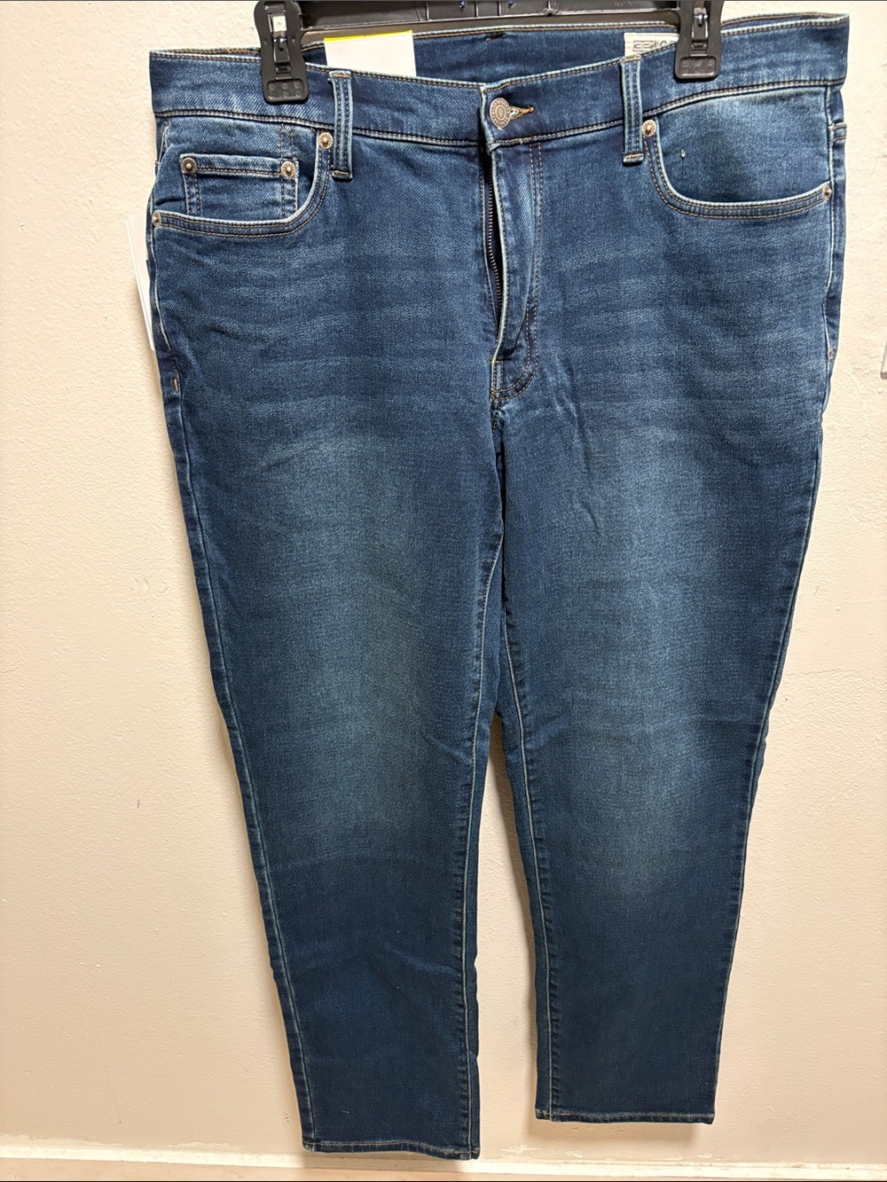 32 Degrees Men's Slim Straight Jeans in Dark Blue Wash 34x30